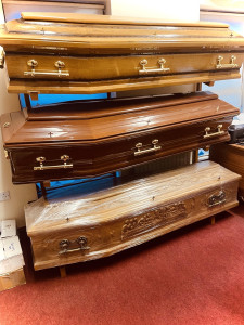 Coffin selection available from Flood Funeral Directors, Gorey, Co. Wexford, Ireland Coffin selection available from Flood Funeral Directors, Gorey, Co. Wexford, Ireland