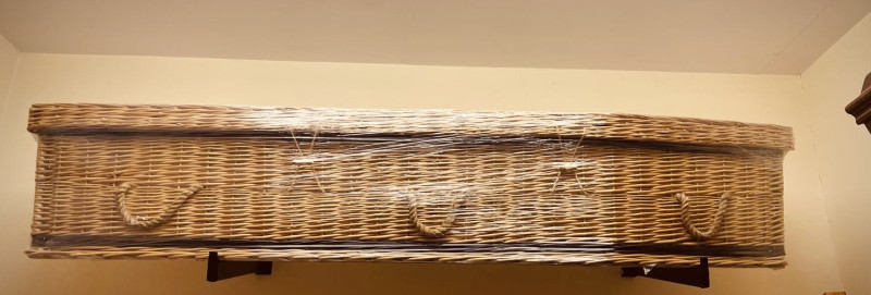 Wicker Casket available from Flood Funeral Directors, Gorey, Co. Wexford, Ireland