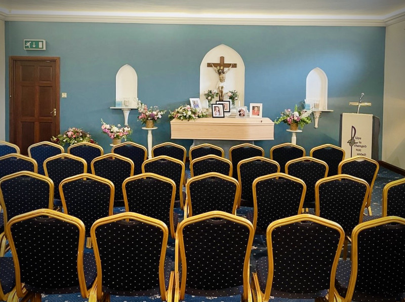 Reposing room in the funeral home - Flood Funeral Directors, Gorey, Co. Wexford, Ireland