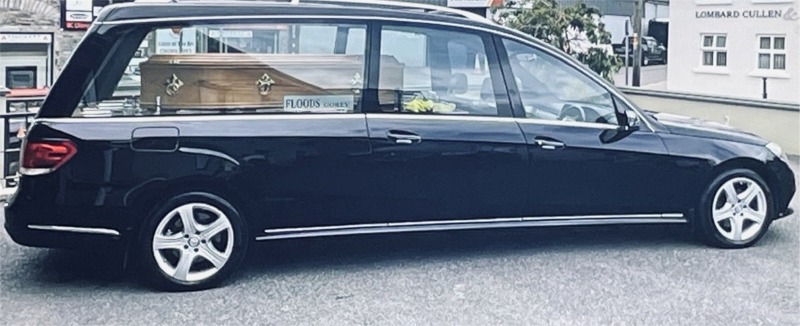 Hearses outside  Flood Funeral Directors Funeral Home, Gorey, Co. Wexford, Ireland
